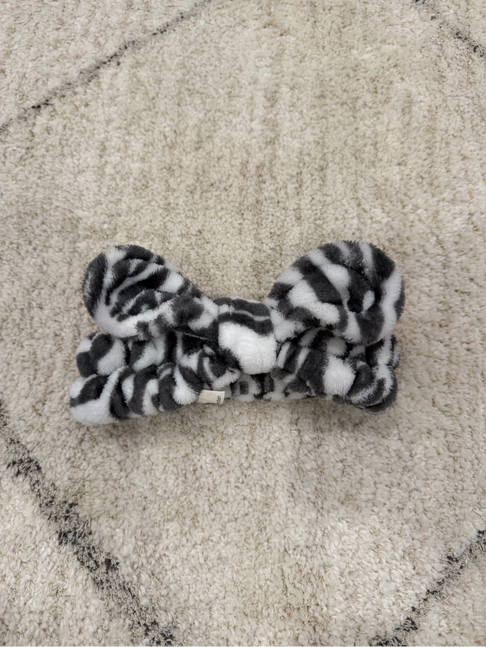 Zebra print spa headband